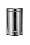 Croydex 3 Litre Chrome Pedal Bin with Soft Close