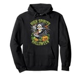 High Spirits for Halloween Skeleton Graphic Tee Men Women Pullover Hoodie