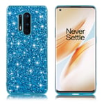 Glitter OnePlus 8 Pro skal - Blå