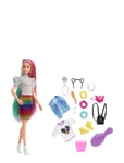 Totally Hair Leopard Rainbow Hair Doll Patterned Barbie