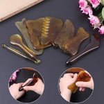 Resin Beeswax Gua Sha Massage Scraping Face Neck Massager Comb H 3