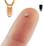 Oreillette Espion Bluetooth Ecouteur Mini Invisible pour Examen Nano Caché Telephone Microphone - Casque sans Fil Discrete Ecoute à Distance (Oreillette Espion Nano V4 + Vip Pro UltraMini)