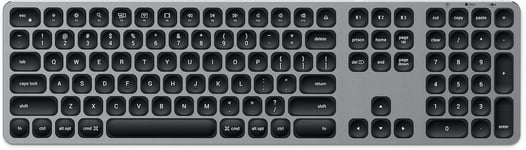 Clavier sans Fil Bluetooth en Aluminium avec Pav? Num?rique QWERTY US ? Clavier pour MacBook Pro/Air, iPad Pro/Air Mac, iMac et Plus ? Gris, Disposition US