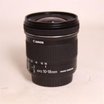 Canon Used EF-S 10-18mm f/4.5-5.6 IS STM Ultra Wide Angle Zoom Lens