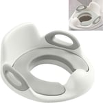 Uisebrt - Siège de toilette pour enfant - Avec poignée de coussin et dossier - Pour entraînement des toilettes - Pour garçons et filles (blanc et