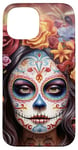 Coque pour iPhone 15 La Catrina Dia De Los Muertos Latina Sugar Skull Femme