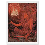 Artery8 You Light my Fire The Temptress Concept Art Artwork Framed A3 Wall Art Print