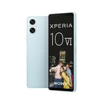 Sony Xperia 10 VI (Batterie 5 000 mAh, 6,1 Pouces 21:9 OLED, Trois Distances focales optiques, léger et Compact, Audio 3,5 mm, Android 14, IP65/68, Double SIM, Bleu, Garantie 24+12 Mois [Amazon