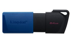 Kingston Technology DataTraveler Exodia M USB-minnepenn 64 GB USB Type-A 3.2 Gen 1 (3.1 Gen 1) Sort, Blå