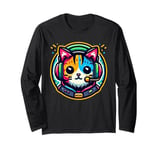 Fun Cat with Gamer Headset MEIRL Me In Real Life Long Sleeve T-Shirt