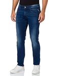 REPLAY Men's Anbass Powerstretch Denim Jeans, Blau (0074 Blue), 36W / 32L