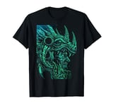 Dragon Head Odin Nordic God god of war Sons Vikings Runes T-Shirt