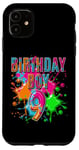 Coque pour iPhone 11 Neuf 9 ans 9e anniversaire Joyeux anniversaire garçon 9 ans