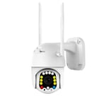 13 LED 1080P Full Color Night Vision 2MP Outdoor Smart WIFI IP Camera IP66 Alarme de détection de mouvement étanche Moniteur dome audio bidirectionnel, prise UE sans fil