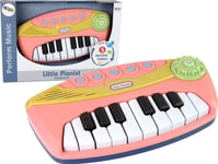 Leantoys Pianino Interaktywne Różowe Little Pianist