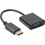 HD Display Port DP Mâle vers VGA femelle connecteur adaptateur Câble convertisseur vidéo