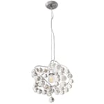 Violeta Pendant Ceiling Light Chrome 26cm