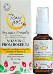 RAW POT - ORGANIC PROPOLIS SPRAY with VITAMIN C from ROSEHIP - Alcohol-Free Pure