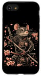 iPhone SE (2020) / 7 / 8 Samurai Mouse Kanji - Japanese Warrior with Katana Sword Case