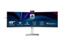 Philips 49B2U6903CH - 6000 Series - écran LED - incurvé - 49" (48.8" visualisable) - 5120 x 1440 SuperWide @ 100 Hz - VA - 500 cd/m² - 3000:1 - DisplayHDR 400 - 4 ms - Thunderbolt 4, 2xHDMI...