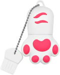 Cle USB 128 Go pour Cadeau,Clé USB Grande Capacité,Flash Drive Mignonne Patte de Chat USB 2.0 MéMoire Stick,Mini Pen Drive Clef USB e pour Cadeau,Pc,Tablette Stockage De DonnéEs (Blanc).[Y387]