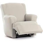 ECOMMERC3 Housse de Fauteuil Pieds Ensemble de Relaxation bi-élastique en Une Seule pièce - Housse de canapé Pieds Ensemble Relax Couleur écru, Ajustement Mousse de Fixation