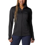 Columbia Women's W Park View Grid Fleece Full Zip Full Zip Fleece Jacket, black heather, Size L