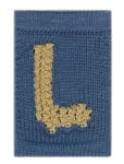 Smallstuff Knitted Letter L, Blue Blå