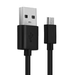 Câble Micro USB de 1m pour JBL Flip 2, 3, 4 / Charge 1, 2, 3 / Pulse 1, 2, 3 / Go 1, 2 / Clip 1, 2 / Link 10 transfert de données et charge 2A noir