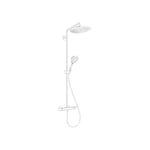 Hansgrohe Croma Select S Showerpipe 280 1 jet avec thermostatique, Blanc mat (26890700)