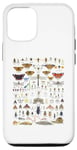 iPhone 14 Insects Collection Species Bugs vintage Chart Entomology Case