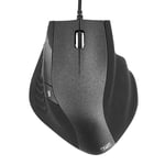 T’NB - Souris Ergonomique Filaire, Large Et Ultra Confortable, Souris Optique pour Droitiers avec 1600 DPI, Compatible avec Les Ordinateurs Portables, PC/Mac – Noir