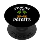 J'Peux Pas J'Ai Patates Jardinier Drôle Pommes De Terre PopSockets PopGrip Adhésif