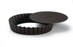 Gobel 293490 Moule à Tartelette Rond Cannellé Fond Mobile Anti-Adhérent 14 cm...