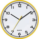 MPM Quality Horloge murale analogique - Cadre en plastique de haute qualité, moteur pas à pas à quartz ∅ 305 mm, l'accessoire idéal pour n'importe quelle pièce de la maison pour le salon, la chambre à