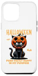 Coque pour iPhone 15 Plus Chat Noir Mignon Citrouille Costume Drôle Design d'Halloween