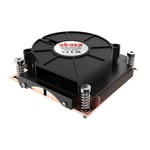 Akasa Low Profile CPU Cooler with Side Blower Fan, 95W TDP, Intel LGA 775/115X/1