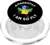 Jeu de mots amusant pour perroquet I Am So Fly PopSockets PopGrip pour MagSafe