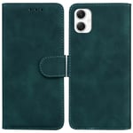 SATURCASE Coque pour Samsung Galaxy A06, Toucher Confortable PU Cuir Magnétique Flip Portefeuille Support Porte-carte Protecteur Housse Étui pour Samsung Galaxy A06 (FG-Vert)