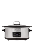 Crock-Pot Sizzle & Stew Slow Cooker, 6.5L, Black/Silver