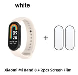 Xiaomi-Bracelet Connect¿¿ Mi Band 8",¿¿Cran Amoled,Moniteur D'activit¿¿ Physique Avec Suivi Du Taux D'oxyg¿¿Ne Dans Le Sang,Bluetooth,"7 Documents - Type Gold Band8-Film #C