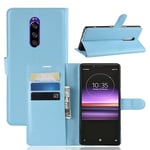 Sony Xperia 1      PU Wallet Case    [Lightblue]