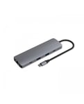 MCL MD1B99AZZUSB3C458 hub & concentrateur USB Type-C 5000 Mbit/s Aluminium