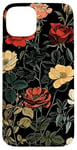 Coque pour iPhone 15 Plus Vintage Botanique Rose Fleur Fille Mignon Floral Plant Mom