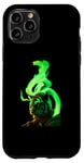 Coque pour iPhone 11 Pro Anthro Green Tiger Mage Flames Cinematic Fire