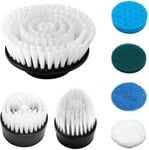 Leebein Electric Spin Scrubber Replacement Brush Heads, 7pcs Extra Brush Accessories Kit for All Brands of OEM ANS-8050 & ANS-8051 Cordless Cleaning Brush (Not Compatible with YMG-818/820 Version)