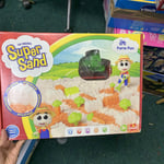 The Original Super Sand Farm Fun Playset inc White & Coloured Sand & Accessories