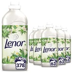 Lenor Aloe Vera Adoucissant, 378 Lavages (1.449L x 6), Pour Une Fraîcheur Et Une Douceur Durables Sans Colorants