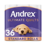 Andrex Toilet Rolls x36 Supreme Quilts Fragrance-Free 3 Ply Toilet Paper