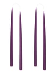 Kunstindustrien Hand Dipped Candles, 4 Pack Lila